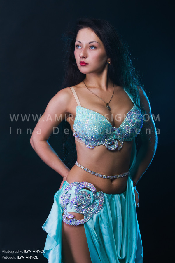 Professional bellydance costume (classic 125a)
