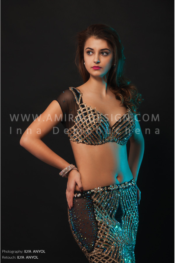 Professional bellydance costume (classic 126 a)