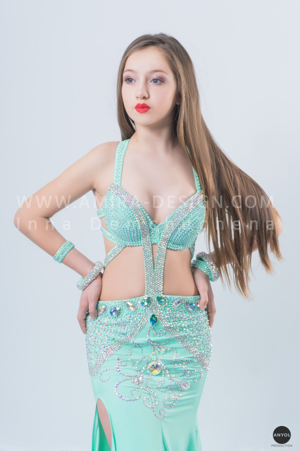 Professional bellydance costume (classic 154a)
