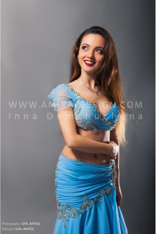 Professional bellydance costume (classic 68a)