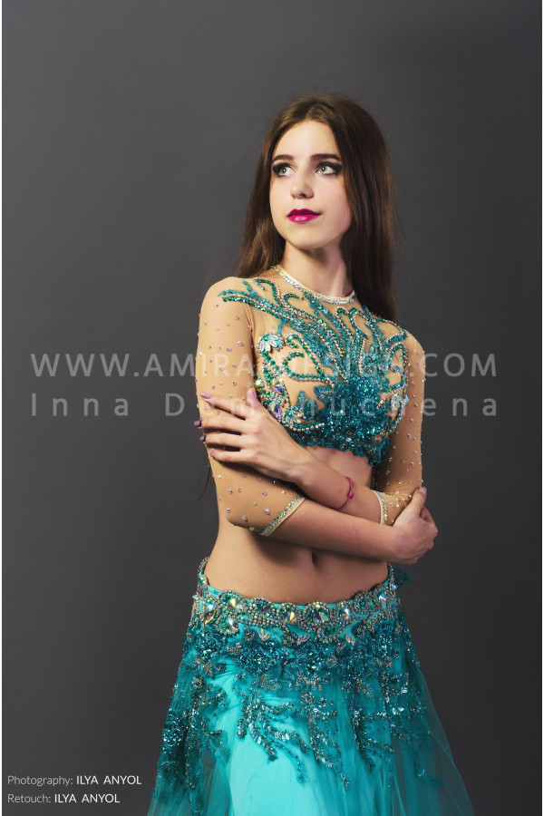 Professional bellydance costume (classic 70a)