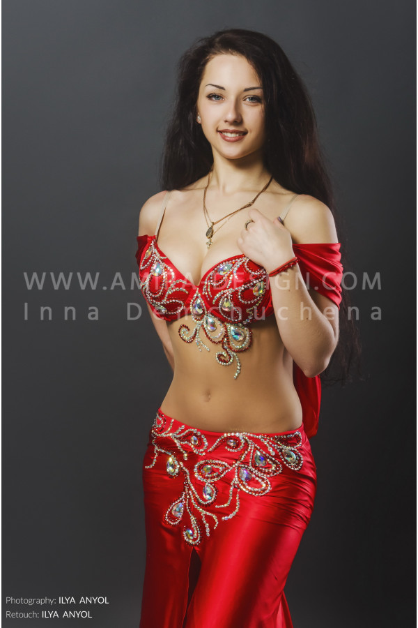 Professional bellydance costume (classic 85a)