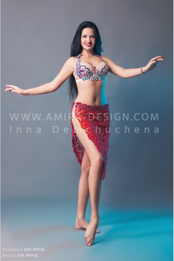 Professional bellydance costume (classic 106a)