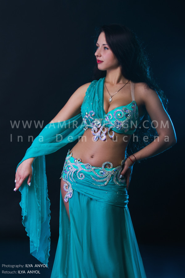 Professional bellydance costume (classic 123a)