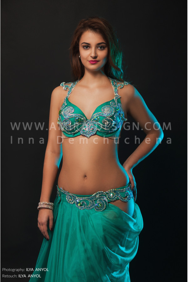 Professional bellydance costume (classic 127a)