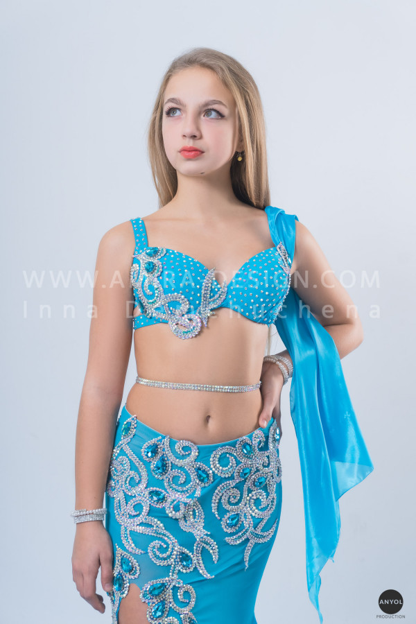 Green Belly Dance Costumes - Aida Style